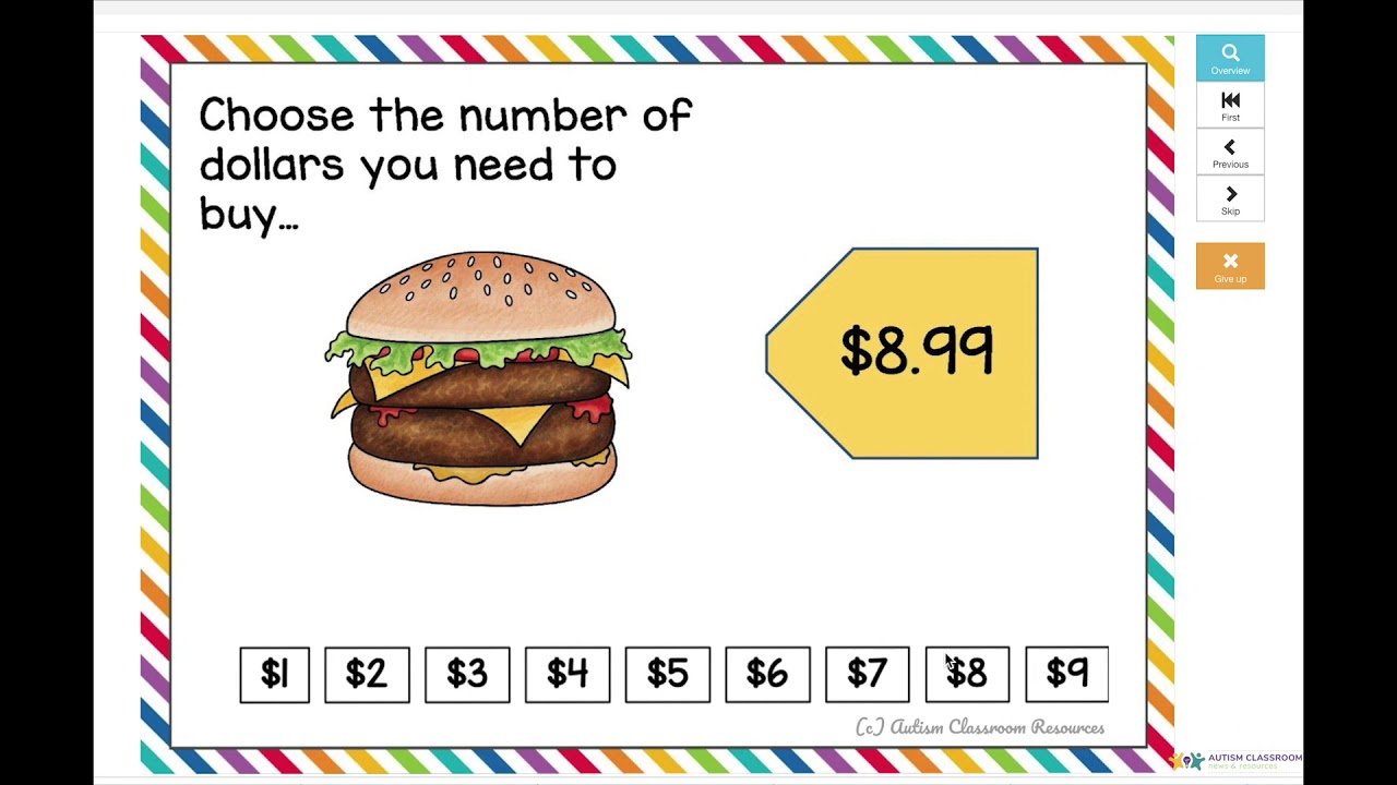 Next Dollar Boom Card Task Cards Video