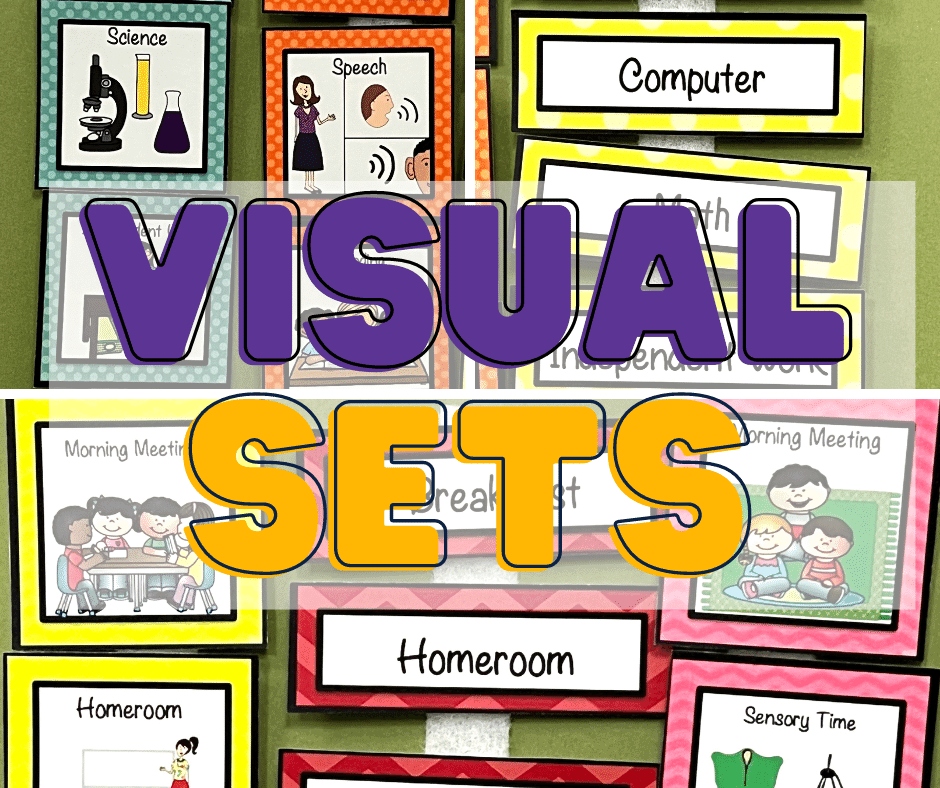 pictures of visual schedule pieces. Visual Sets for sale on TpT