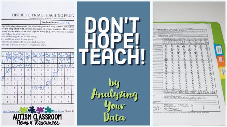 Ever wondered how to use all that data you take in your special education classroom? So many times we take it, but are we using it to its fullest usefulness? Check out these ideas for graphing and making that data functional.