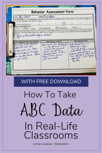Collecting ABC Data: A Freebie in Step 2 of Meaningful Behavioral ...