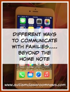 It is so important to communicate with families  in a special education classroom.  Here are some pointers and ideas of how to make it happen effectively.