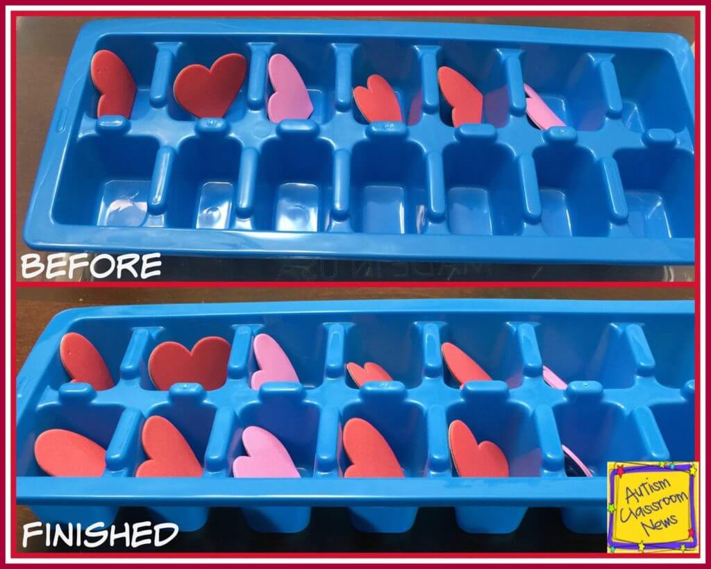 These are some great Valentine's day work tasks made with material you can find at the Dollar Store or Amazon. There are simple and more complex tasks with instructions on how to make them. #workbaskets