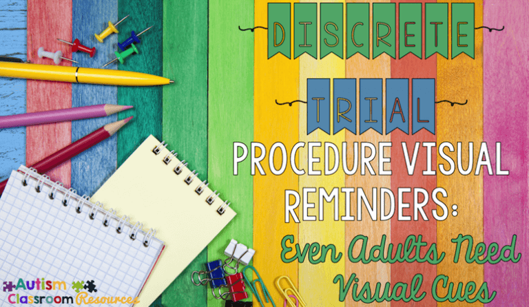 discrete trial procedures posters free