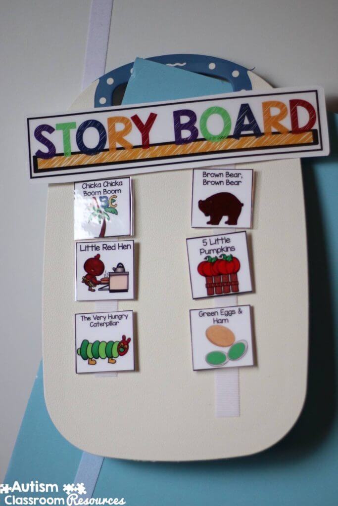 Autism Classroom Resources Morning Meeting Story Board