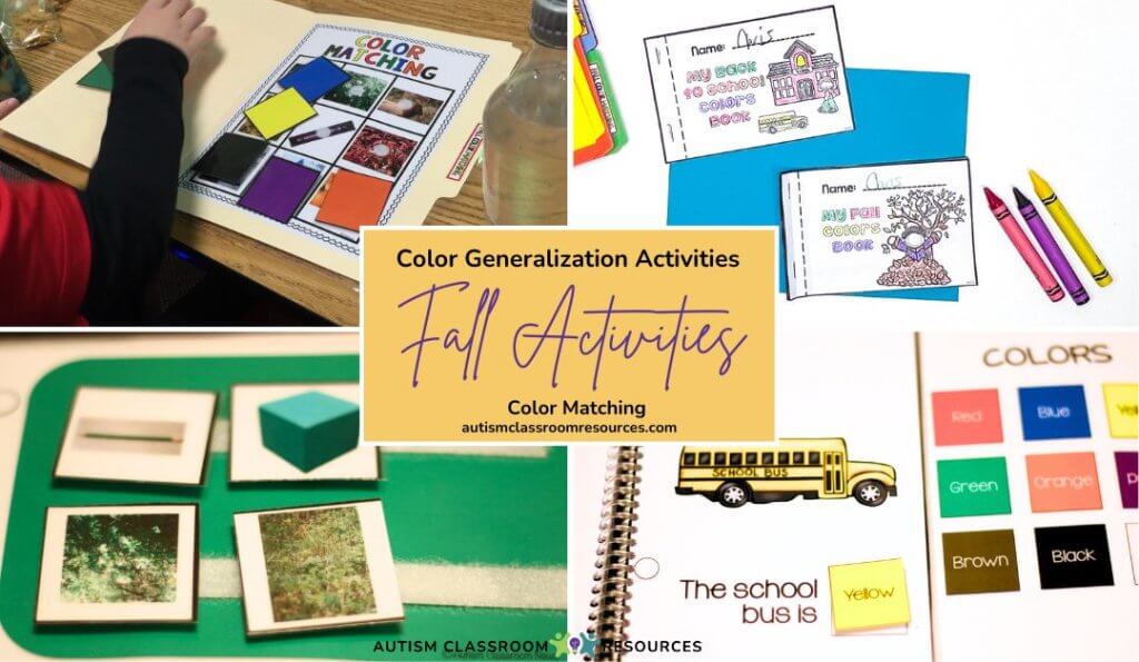 Color Generalization Activities Special Education Fall Activities You Need in Your Classroom Blog Post 9055