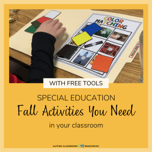 Special education fall activities you need in your classroom