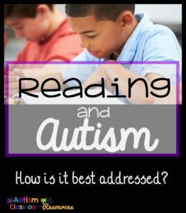 Teaching Reading and Autism from Autism Classroom Resources