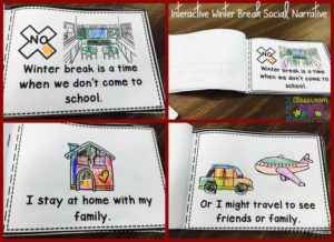 Free Winter Break Social Narrative from Autism Classroom News