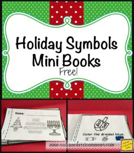 Holiday Symbols Mini Books Free from Autism Classroom News