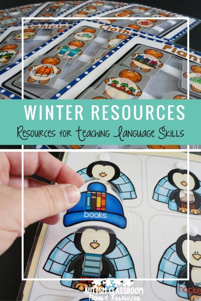 Interactive books are such a great way to teach language skills in special education, autism, and preschool classes. Here are some ideas of ways to teach lots of different functions of language with winter resources.