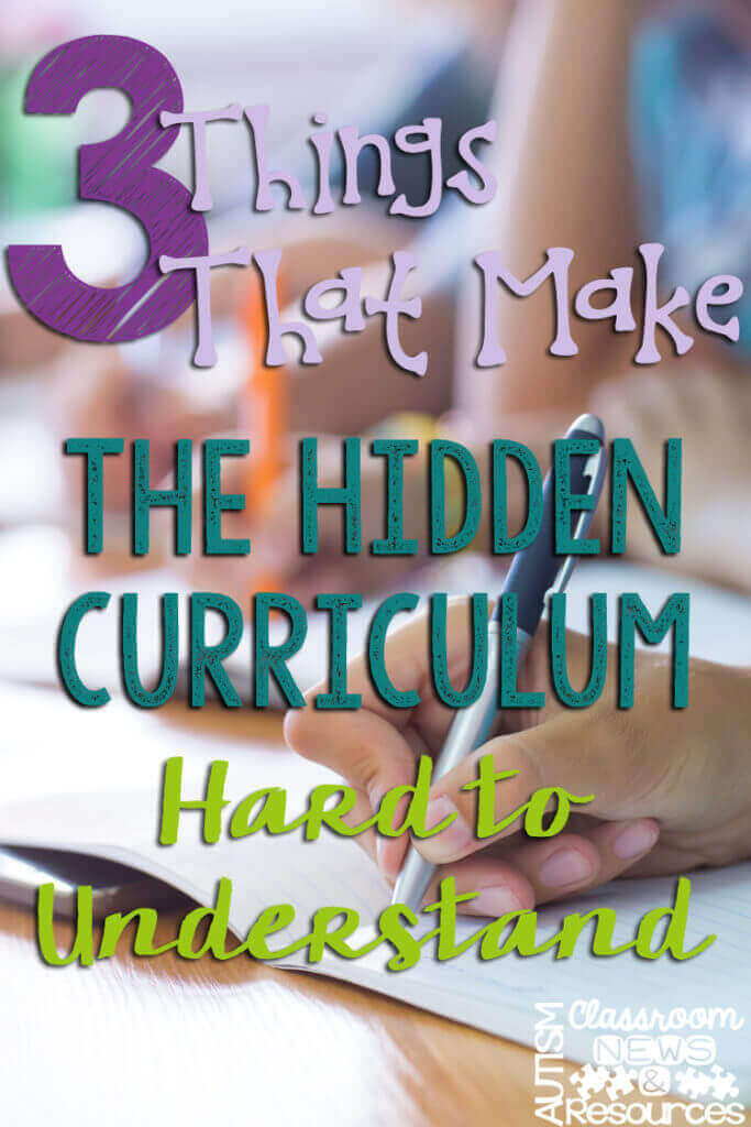 3 Things that make the hidden curriculum hard to understand