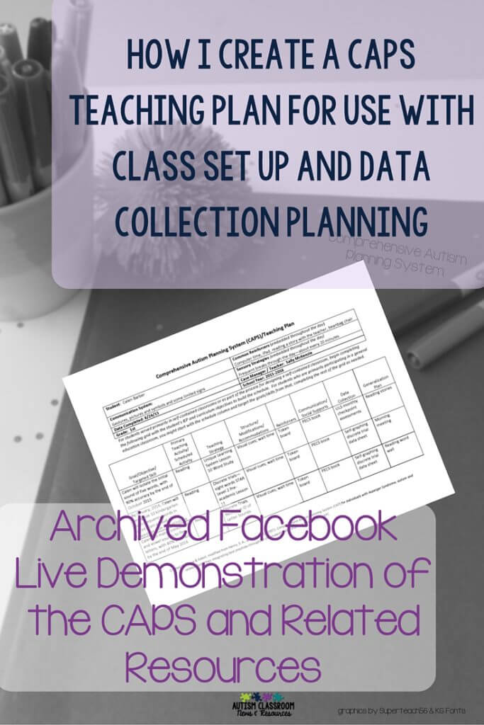 Video Demonstration of the Comprehensive Autism Planning System Teaching Plan