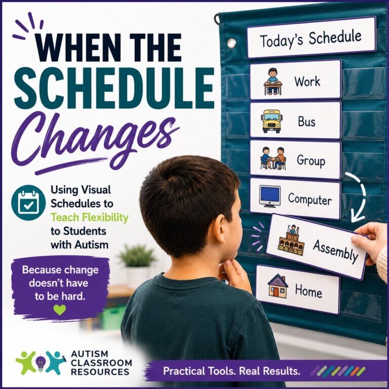 Using Visual Schedules to Teach Flexilibity to Students with Autism