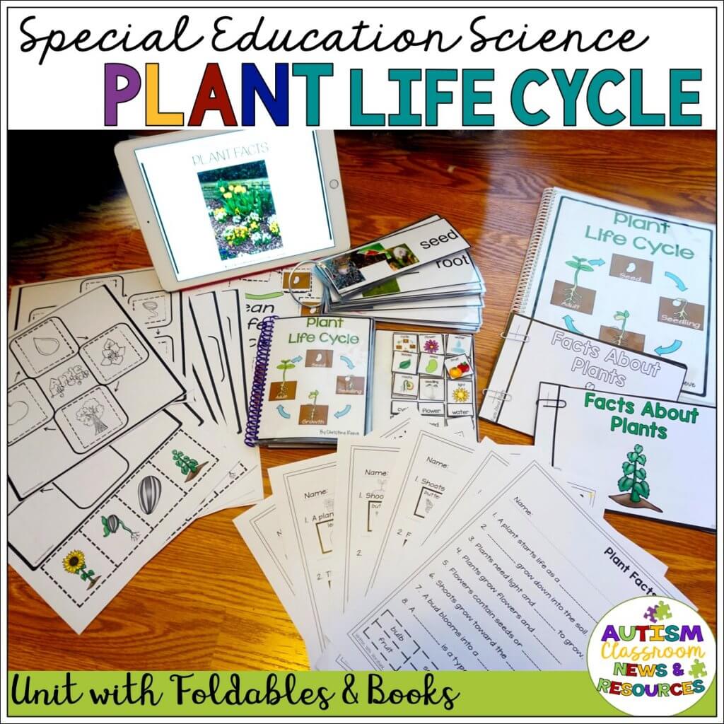 Special Education Science: Plant Life Cycle: Unit with Foldables and Book