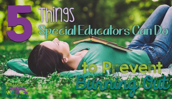 Special education teachers experience stress and burn out of the classroom at record rates. So I shared ideas to help teachers cope and care for themselves to prevent burn out. #specialeducation