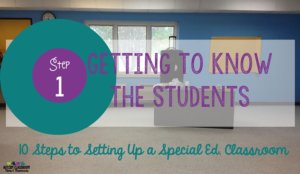 Getting to know your students is the most critical step in setting up a special education classroom. The teaching plan example and reasons why are in this post.
