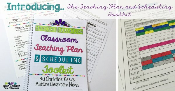 Provides a thorough and easy to follow process of outlining your classroom schedule based on the needs of the students.