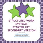 structured work system starter kit secondary from Autism Classroom News Store
