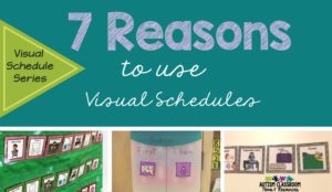 Explanations of why we use visual schedules in classrooms for students in special education