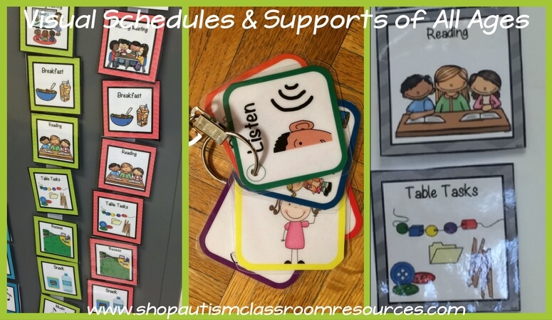 Visual Schedules & Supports from shopautismclassroomresources.com