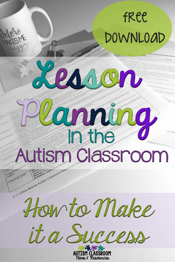 Lesson Planning in the Autism Classroom (1)