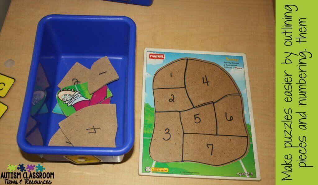 Let's face it, finding and developing work boxes for independent work systems is a full-time job. Puzzles are an easy way to create work tasks for students with autism and special education classrooms. Check out these tips for using them and catch the Workbasket Wednesday linkup of posts about work boxes.