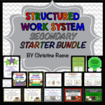 Secondary Structured Work System Bundle for Life Skills --STarter Kit and Tasks