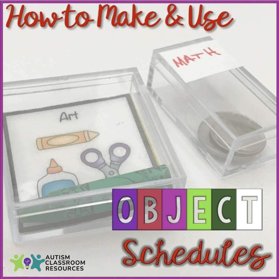Object Based Schedule How to Make and Use Object Schedules - Autism Classroom Resources