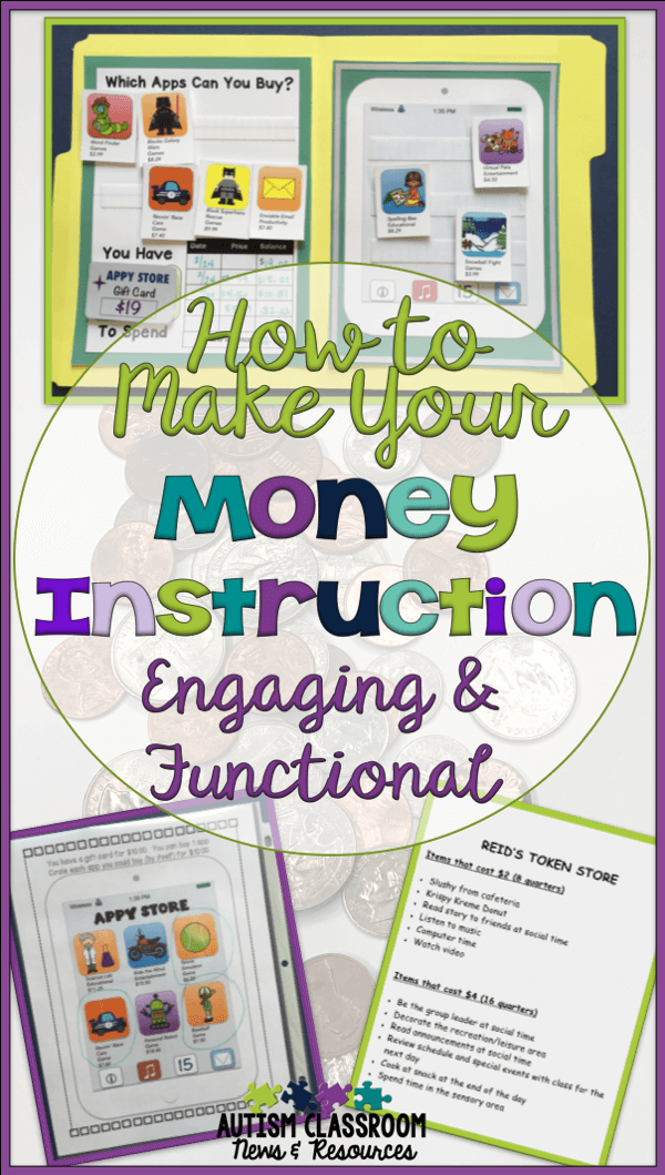 how to make teaching money engaging and functional autism classroom resources