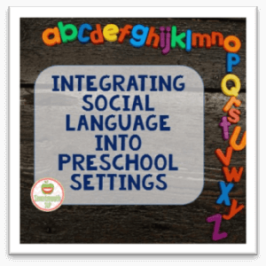 For preschool teachers and SLPS this is a great guest post on how to integrate social language into the preschool setting. There are some great resources of videos and websites to implement in the classroom. Great for working with students with autism as well as any students with social needs.
