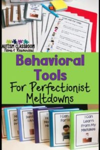 This toolkit was designed to help students with autism learn appropriate coping strategies to avoid overreacting if they make a mistake. Social stories, contingency maps, and size of my problem scales are used to help students learn better ways to manage their own behavior. This post describes the tools and how they can be used.