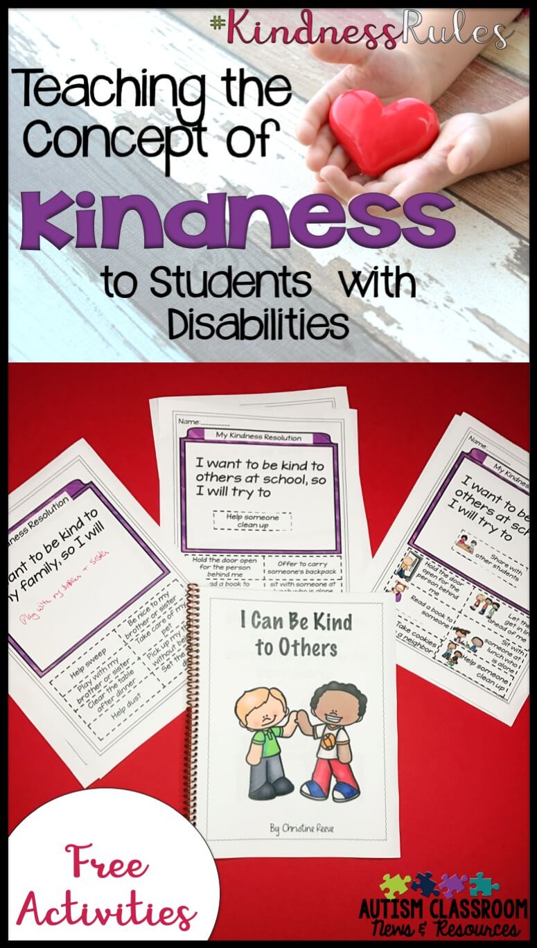 Teaching young children or students with disabilities to understand kindness and be considerate of others is difficult. Kindness is pretty abstract and most of our kids are pretty concrete. Check out these ideas for teaching the concept and connect with 9 bloggers who have created resources to help you bring kindness to your classroom.