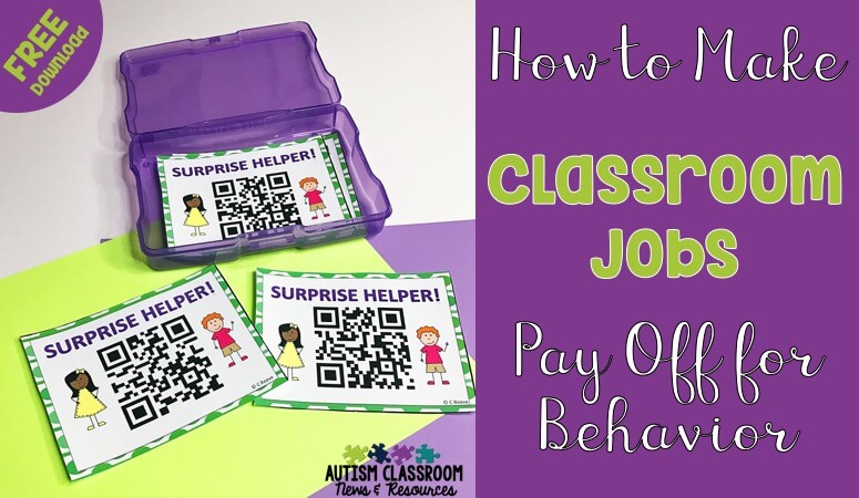 If you have met Bob, you have worked with a student who needs lots of attention and has limited impulse control. Helper jobs in the classroom can help. Doesn't matter if you are a general education teacher or a special education teacher, sometimes kids just need a job to keep them engaged. Check out the ways you use can use helper roles beyond the traditional job chart...and download the free surprise helper cards.