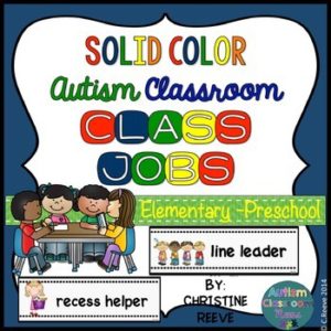 Helper jobs for the autism classroom can be such a great step in managing challenging behavior for students who seek attention. 