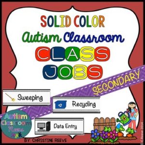 Helper jobs for the autism classroom can be such a great step in managing challenging behavior for students who seek attention. 