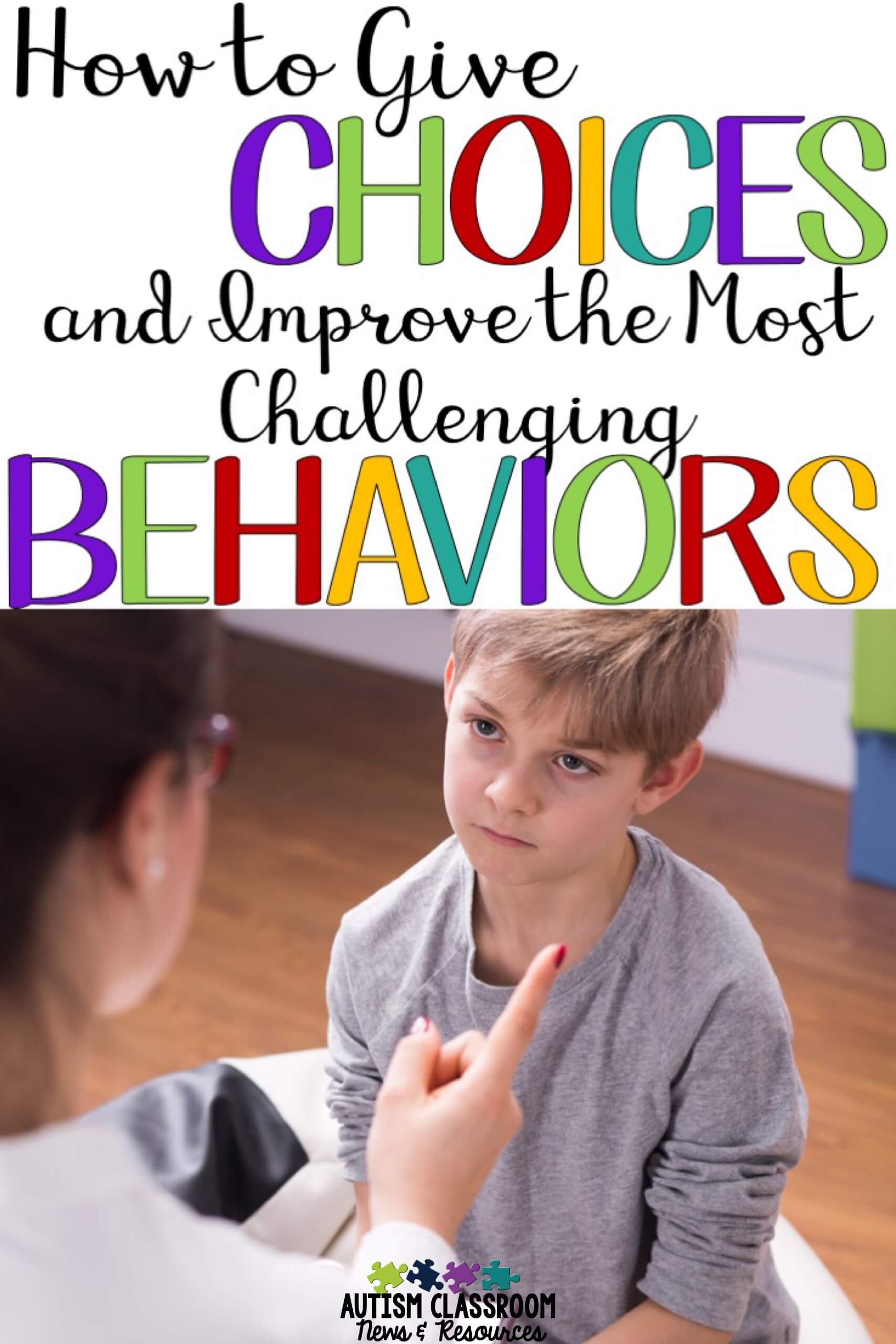 How To Give Choices And Improve The Most Challenging Behaviors | Autism ...