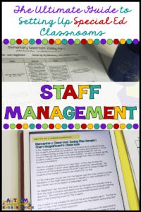 Managing staff in the special education classroom can be one of the hardest parts of the job! Here are all my tips on how to start the year out right with a strong staff zoning plan.