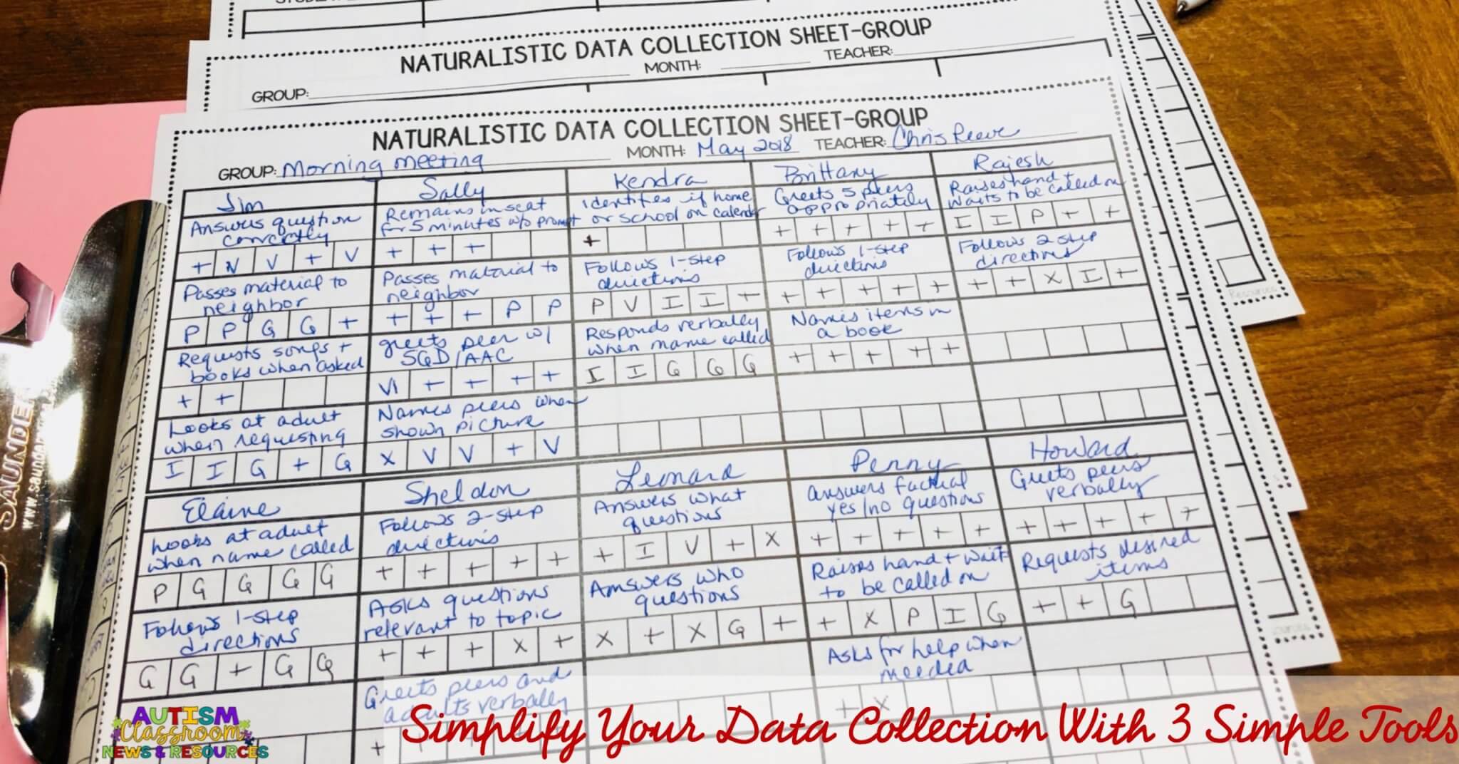 How to Simplify Your Data with 3 Easy Data Collection Tools - Autism ...