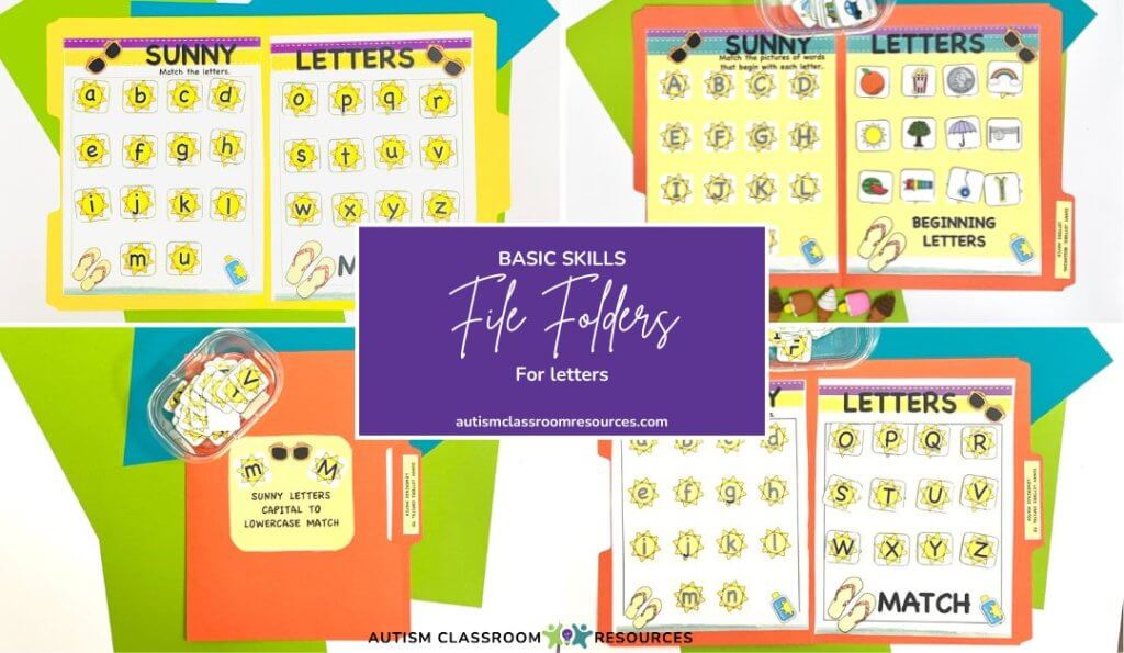 Basic Skills File FOlders- Numbers Colors and Shapes