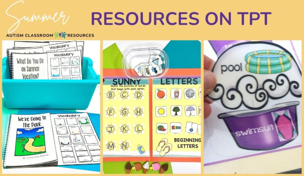 Summer Resources You Need on TpT - File folders, interactive books and matching activities