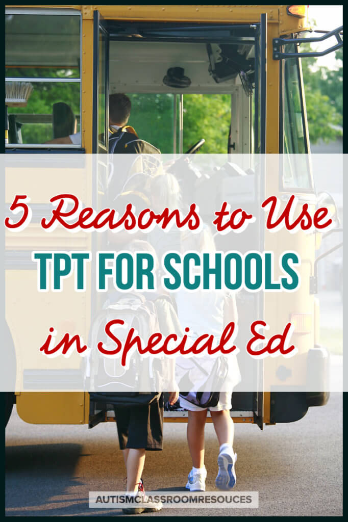 Is your school on TpT? Special education and TpT are a perfect partnership to me. Read on to find out what TpT can do for you and your school!