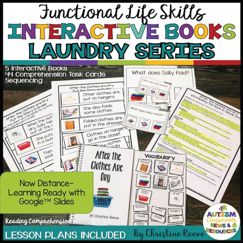 Functional Autism Life Skills: Interactive Books Laundry Series Now available in digital and print versions Lesson Plans Included Autism Classroom Resources