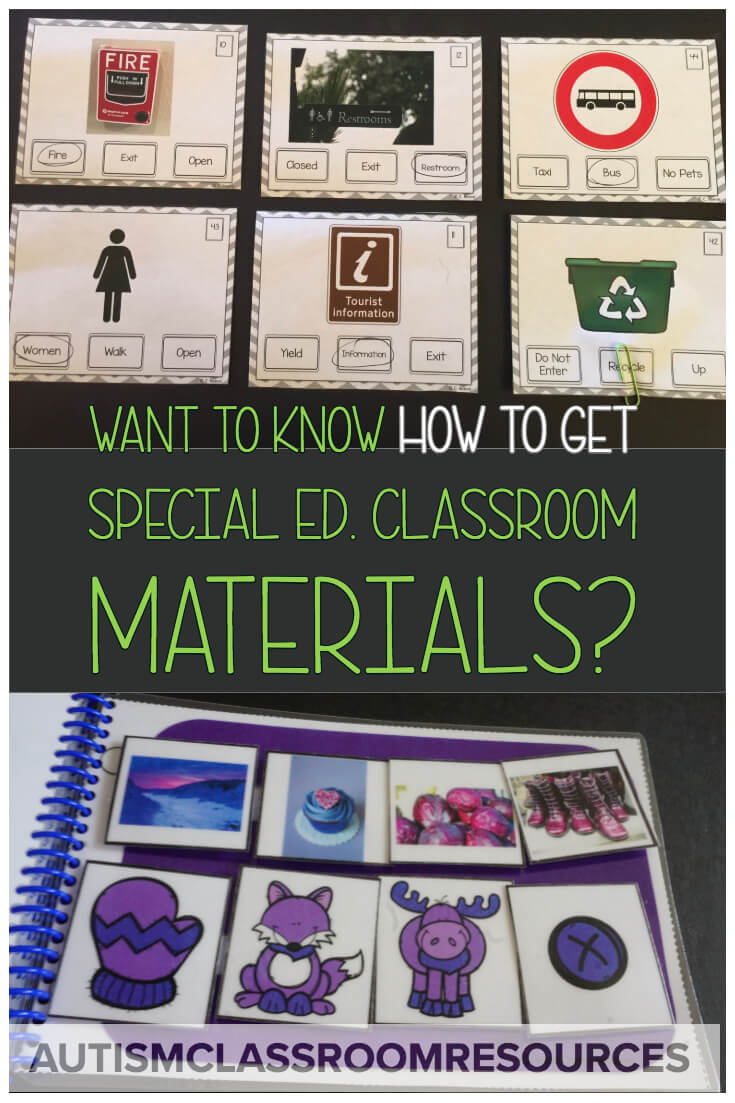 Special educators need all the help they can get with materials in the classroom. We've got 8 ways to help you solve that problem! #classroommaterials #specialeducation #specialeducationteacher #getstufffree