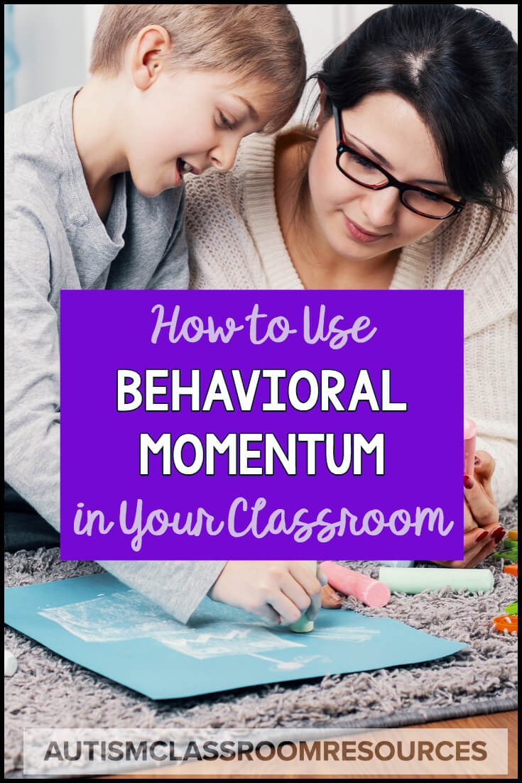 Behavioral momentum is a great tool to have in your kit to help get students to comply with disliked or difficult instruction. Find out more with this video. #behavioranalysis #behaviormomentum