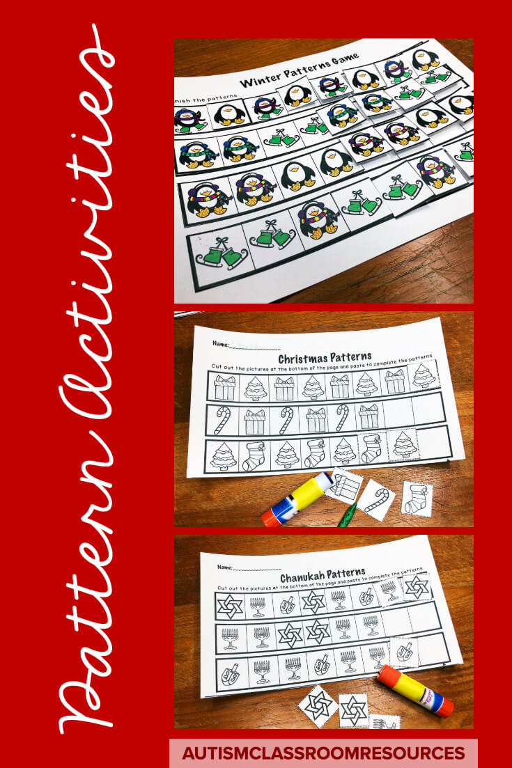 Everything is better with the holidays...even pattern activities. Find out more about these in this post.