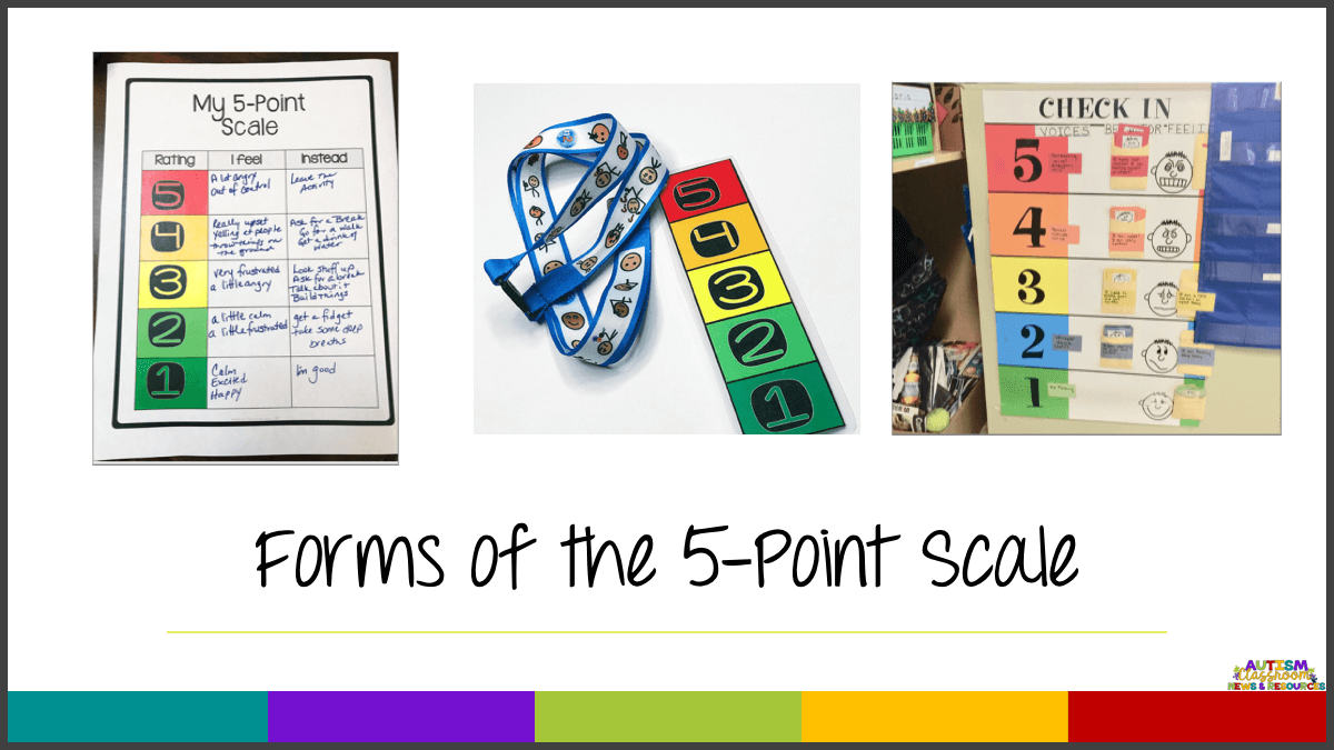 The Incredible 5-point scale is an amazing tool for helping students with autism and other disabilities to recognize and address their feelings of anxiety. It makes it visual and concrete and it's easier for them to communicate how they feel using the numbers. Find out how it can help your student with anxiety in this post. #autism #anxiety