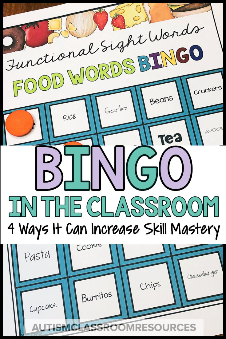 classroom bingo boards