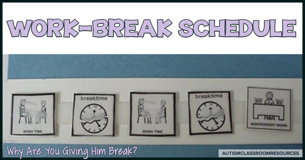 Work break schedule: Why are you giving him a break?