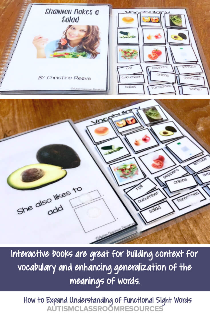 Functional interactive books can help build a variety of reading skills to build literacy and comprehension. I like combining them with the functional sight words and environmental print because they translate easily into the context of the students' real lives. Find out how you can use them in this post.