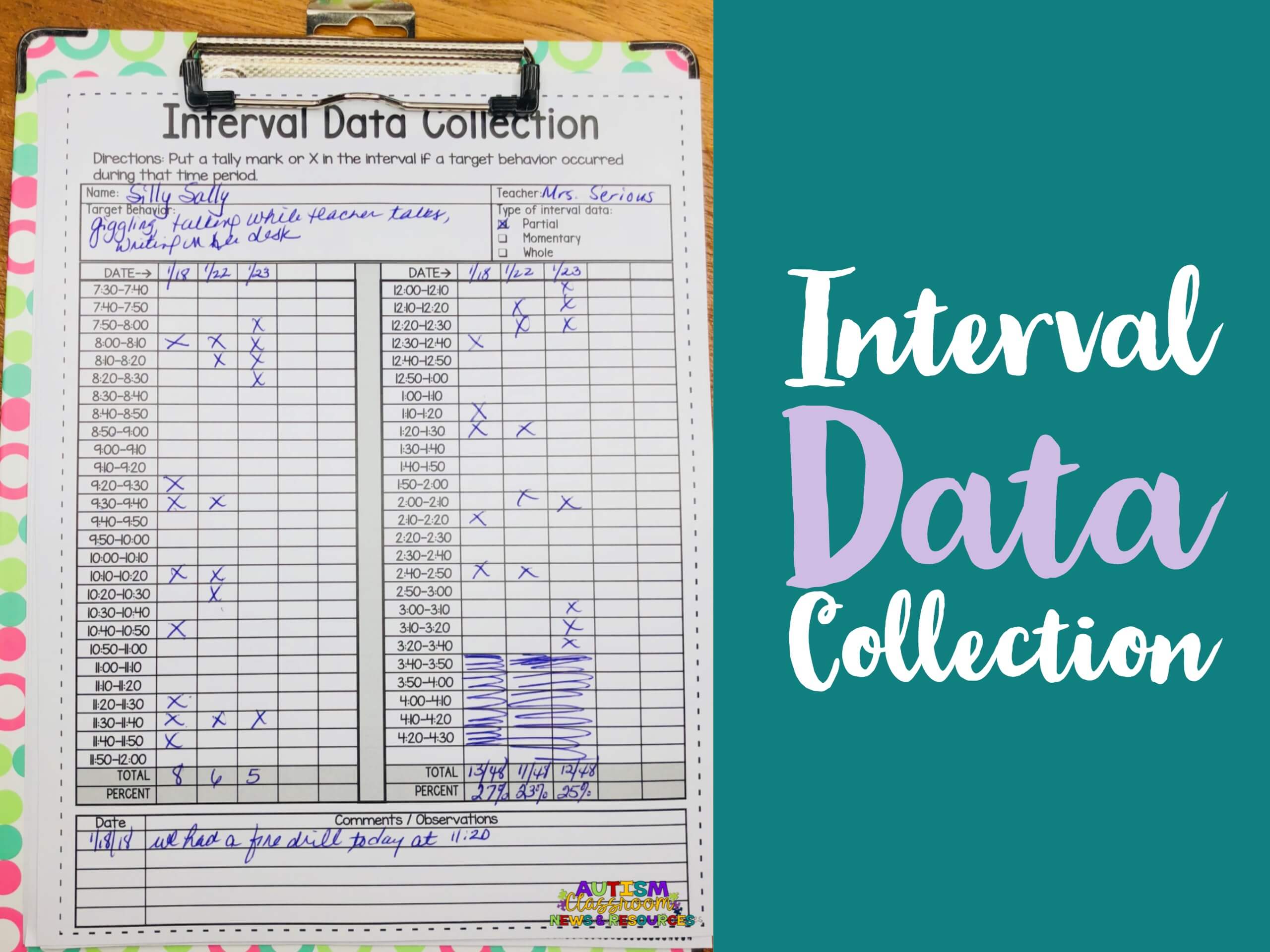 Behavior Data Collection Sheets That Will Rock Your Bips And Your Staff Will Love Autism